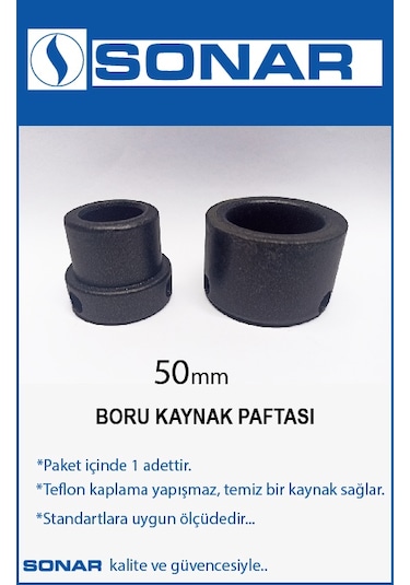Plastik Boru Kaynak Makina Paftası.Lokma 50 Mm