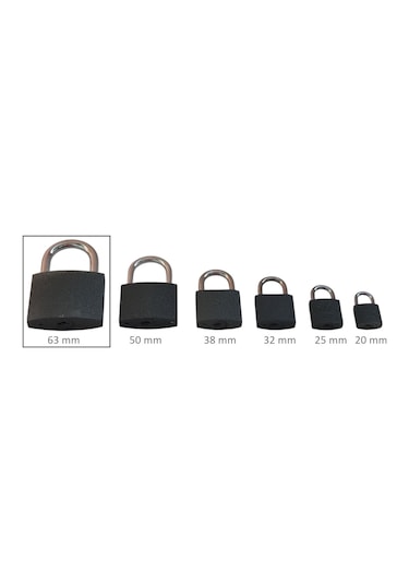 Adilon Asma Kilit, 63 Mm Gri
