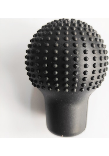 Replax Siyah Masajlı Yuvarlak Silikon Vites Topuzu