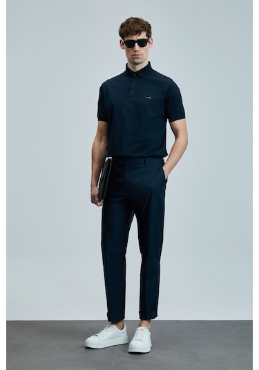 Lufian Erkek Polo Yaka T Shirt 111040228 Lacivert Lacivert