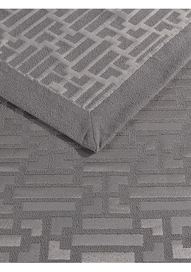 Zarif Jakarlı Yatak Örtüsü Alves Gri