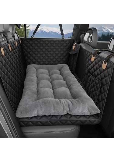 Willowhaven Gri Oto Koltuk Köpek Minderi Kalın Yumuşak Tüm Araçlar Ve Irklar İçin Kolay Temizlenir