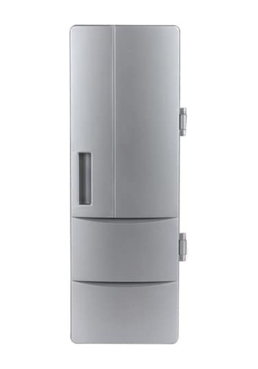 Sones 3,5w Usb Pc Mini Buzdolabı İçecek İçecek Soğutucu / Isıtıcı, Boyut: 24,5 X 10,8 X 8,3 Cm Gümüş