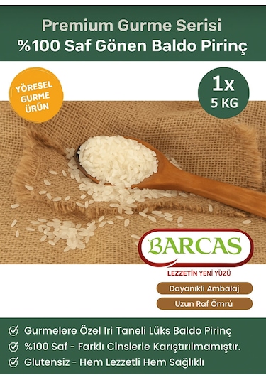 Barcas 5 Kg Gönen Baldo Pirinç