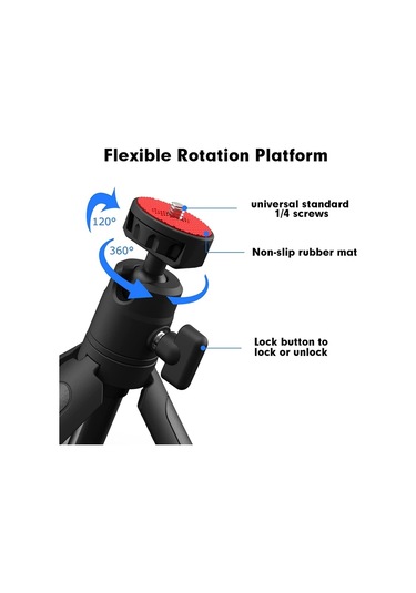 Sones Jmary Mt19 Masaüstü Standı Taşınabilir Mini Selfie Çubuğu Kamera Cep Telefonu Tutucu Tripod