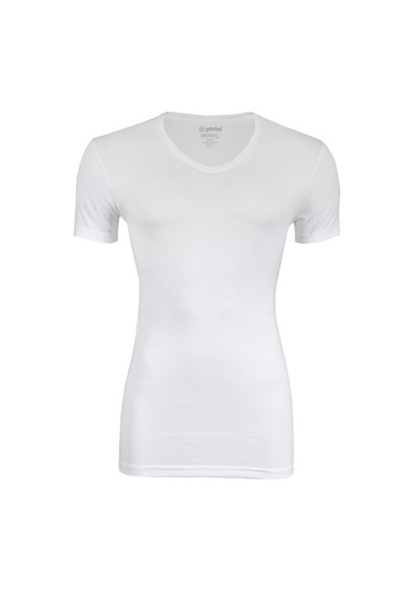 3'Lü Yıldız Modal Pamuk Erkek V Yaka Fanila T-Shirt