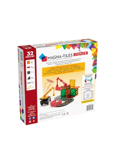 Magna-tiles - İnşaat - 32 Parça