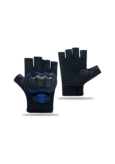 Unisex Siyah Profesyonal Korumalı Motosiklet Eldiveni Dokunmatikli Motorsiklet Siyah