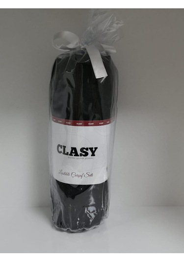 Clasy Ranforce Lastikli Çarşaf Seti Tek Kişilik Siyah Çok Renkli