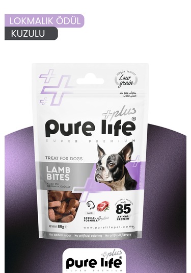 Purelife Plus Kuzu Etli Köpek Ödül Maması 80gr