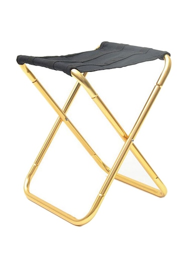 Homyl Açık Ultralight Taşınabilir Katlanır Sandalye Altın Altın Çok Renkli