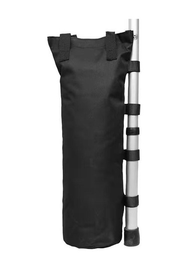 Yifomall 600d Oxford Kumaş 4'lü Sandık, Çadır & Şemsiye Dış Mekan Sabitleme, Yağmurlu Ve Güneşli Günler İçin Dayanıklı Sabitlestirici Torbalar Siyah