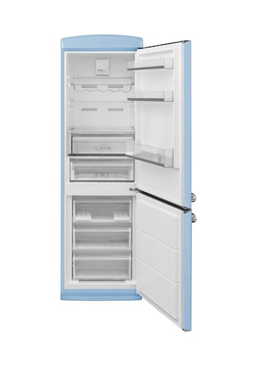 Vestel Retro NFK37101 Düş Mavisi 331 LT No-Frost Kombi Tipi Buzdolabı