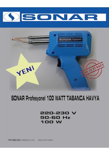 Sonar Profesyonel 100 W Tabanca Lehim Havyası
