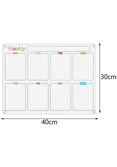 Dolıty Buzdolabı Için Manyetik Takvim Ofis Mutfak Tarzı Stil-a Yeşil