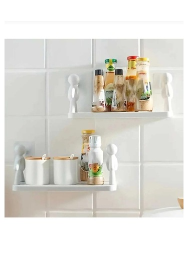 1 Adet İnsan Figürlü Kendinden Yapışkanlı Craft Banyo Rafı