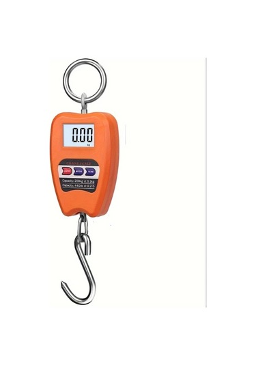 Xuweiwei Taşınabilir Dijital Asma Tartı Turuncu Plastik Malzeme Pil İle Çalışır Ev Ve Dış Mekan Kullanımı Turuncu