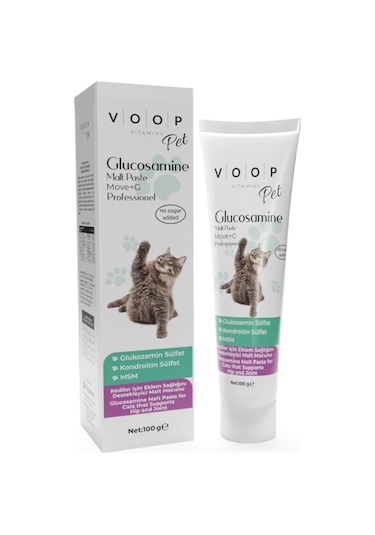 Voop Pet Glucosamine Paste Kediler İçin Eklem ve Kas Desteği 100 G