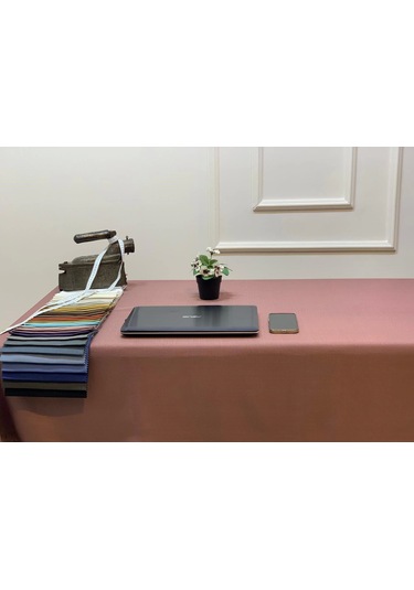 Nivemeshome Keten Trend Masa Örtüsü Gül Kurusu Apm Çok Renkli