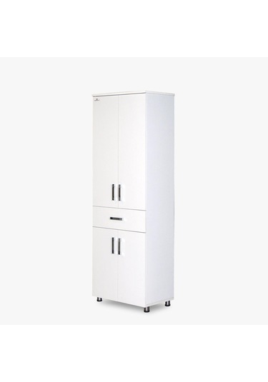 Çok Amaçlı Dolap Beyaz 180 CMHard Parlak Suntalem El Yapım Beyaz