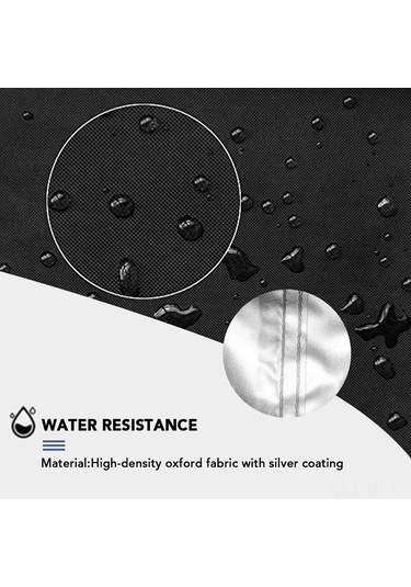 Xiyyadms 210d Oxford Pu Kaplama Bahçe Isıtıcı Koruması - Su Geçirmez, Yağmur Ve Güneş Dayanıklı, 221x85x48 Cm