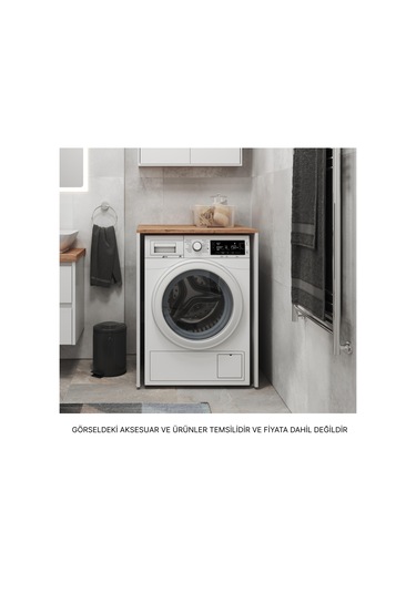 Aqua Bagno Voca Smartbox Çamaşır Dolabı ,atlantik Çam - Beyaz Beyaz