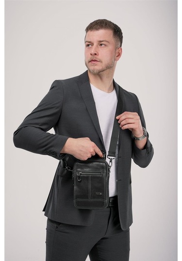 Ççs 31609 Hakiki Deri El Omuz Çantası Siyah