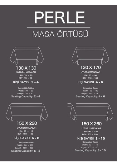 Daily Series Kadife Dokulu Gri Renk Masa Örtüsü Gri