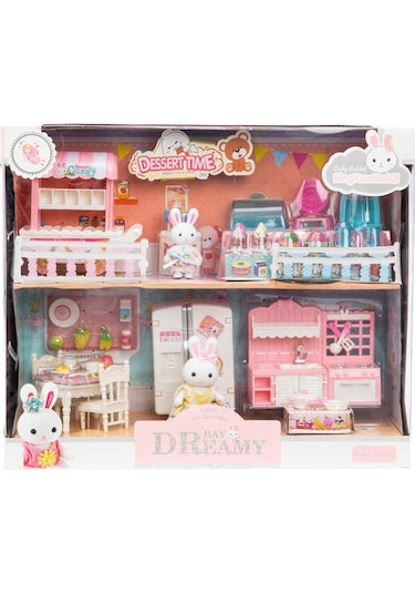 Bay Dreamy Mini Tavşan-Çift Katlı Mutfak Oyun Seti
