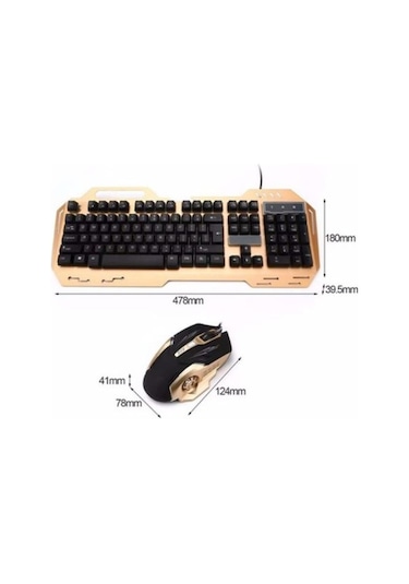 Concord C-58 Led Gaming Kablolu Q Klavye Mouse Set