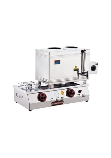 Işıkgaz Silverinox Lpg Tüp + Elektrikli 30 Litre 2 Demlikli Çay Kazanı Slvr-2100-d-g