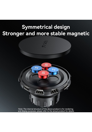 Yesıdo C212 Yüzen Araba Ekranlı Telefon Tutucu Dönebilen Manyetik Cep Telefonu Braketi