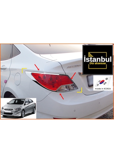 Accent Blue Arka Stop Krom Takımı