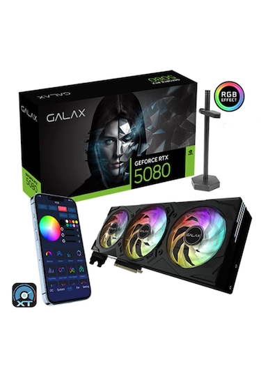 Galax RTX 5080 EX Gamer 1-Click OC 58NZN6MDBYEX 256 Bit GDDR7 16 GB Ekran Kartı