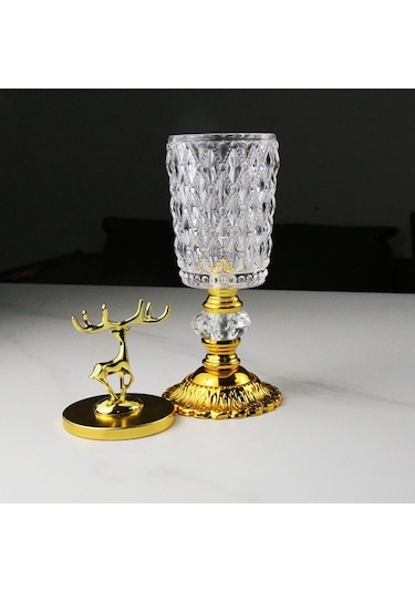 Suntek Çay Şekeri Dekoru Için Kapaklı Zarif Cam Saklama Kabı