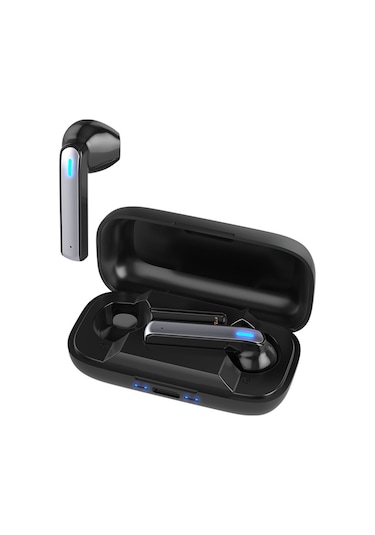 Skycity Bq02 Kablosuz Bluetooth Kulaklık: 5.0 Teknolojisi, Hıfı Ses, Çift Bağımsız Host, Uzun Pil Ömrü, Siyah