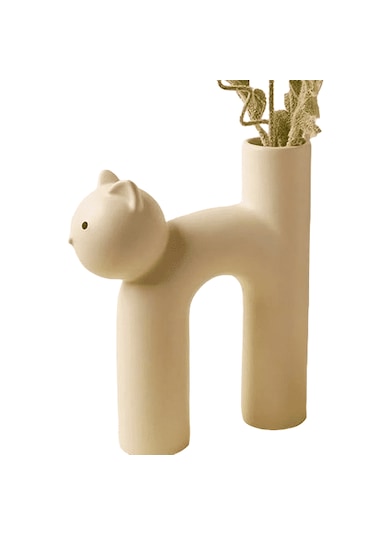 Seramik Kedi Vazo Vz262-4