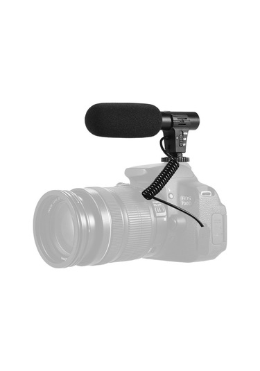 Mufunye Kamera Video Kayıt Mikrofonu Süper-kardiyoid Alıcı Mini Mikrofon Fotoğrafçılık Röportaj Vlog Dslr Kamera Video Kamera