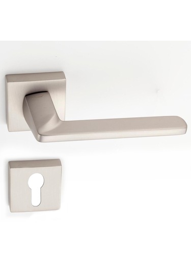 Doğanlar Radya Süper Saten Rozetli Yale Kapı Kolu Sağ