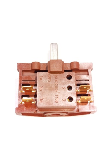 Çevirmeli Şalter 2+2 Kahverengi 0-1-2-3 Kademe Polyemit Metal Saplı 1 Adet