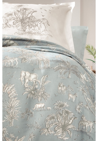 Yataş Bedding Aster Tek Kişilik Pike Takımı - Adaçayı