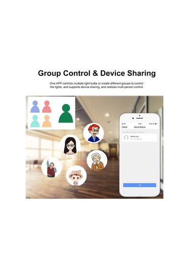 Ulzyvf Sesle Kontrolü Akıllı Ampul: Zamanlayıcı, Rgb+w+c Aydınlatma, Grup Kontrolü Ve Cihaz Paylaşımı Özellikleri Şeffaf Şeffaf