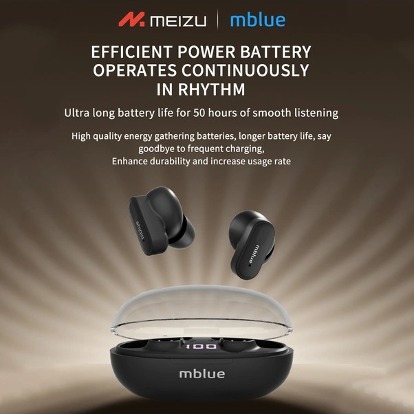 Fortunelane Mblue Ar01 Kulaklık: Ipx4 Su Geçirmez, Gürültü Engelleme, Uzun Pil, Spor İçin Siyah