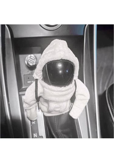 Suntek Kapşonlu Kapak Otomatik Vites Kolu Topuzu Kapağı Beyaz