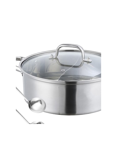 Suntek Shabu Shabu 2 Bölmeli Kapaklı Pişirici