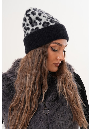 Ritagarcia Premium Soft Lepar Bere Siyah-beyaz Leopar