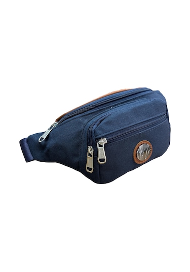 Monte Lui Unisex Kanvas Kumaş Bel Ve Çapraz Çanta Lacivert