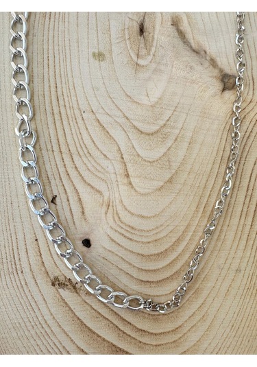 Paytak Moda Gümüş Rengi Zincir Kolye Unisex Zincir Kolye Pytkznckly243