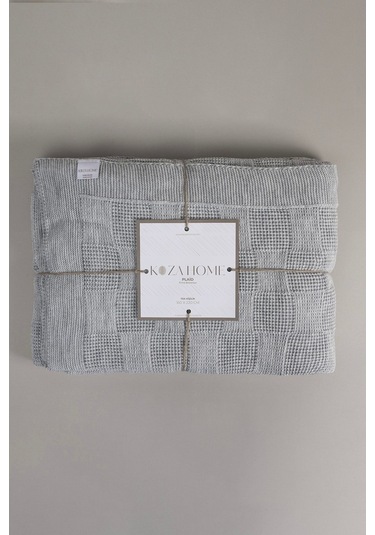 Plaid Gri Tek Kişilik Battaniye 160x220 15006 Gri