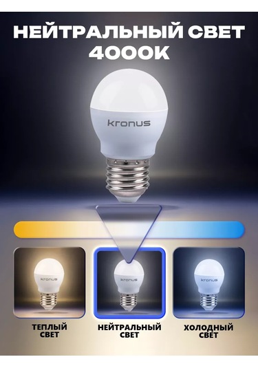 Kronus Ampul Top, Nötr Beyaz, 10 Adet. 242335799